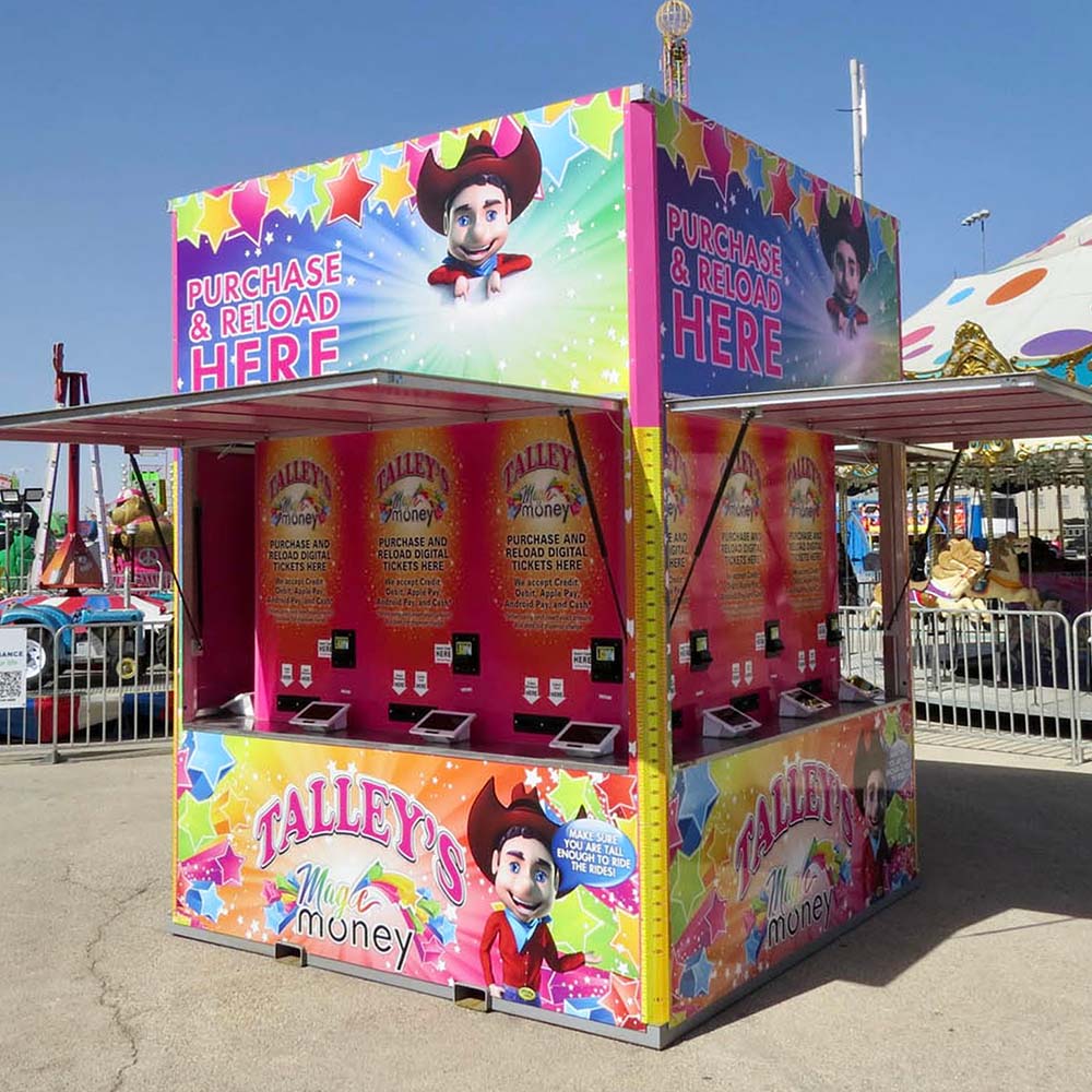 Magic Money booths for midway guests to join the fun